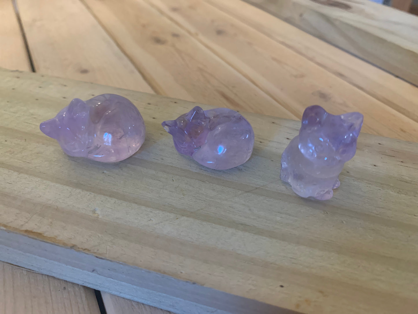 Mini Amethyst Cats