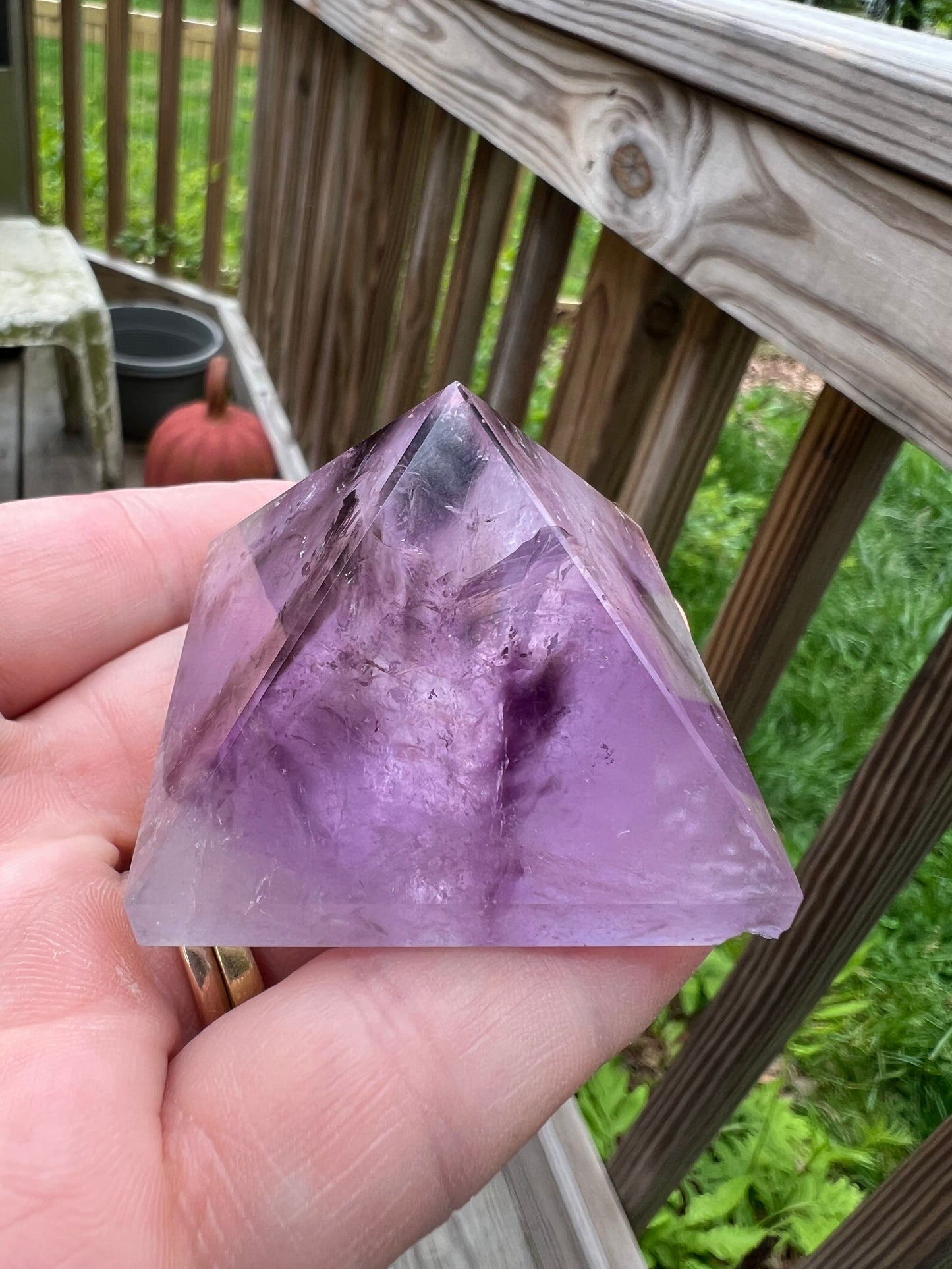 Amethyst Pyramid Point, imperfect