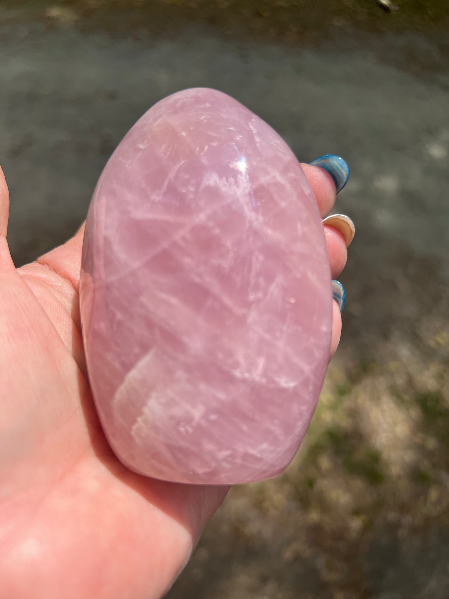 Rose Quartz Free Form, imperfect