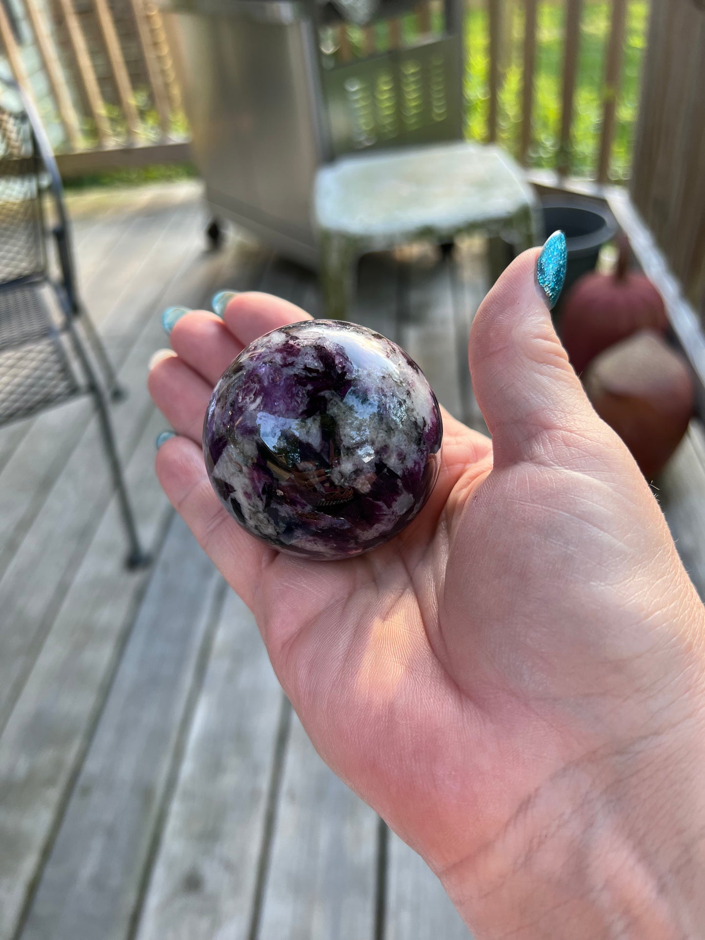 Lepidolite Sphere