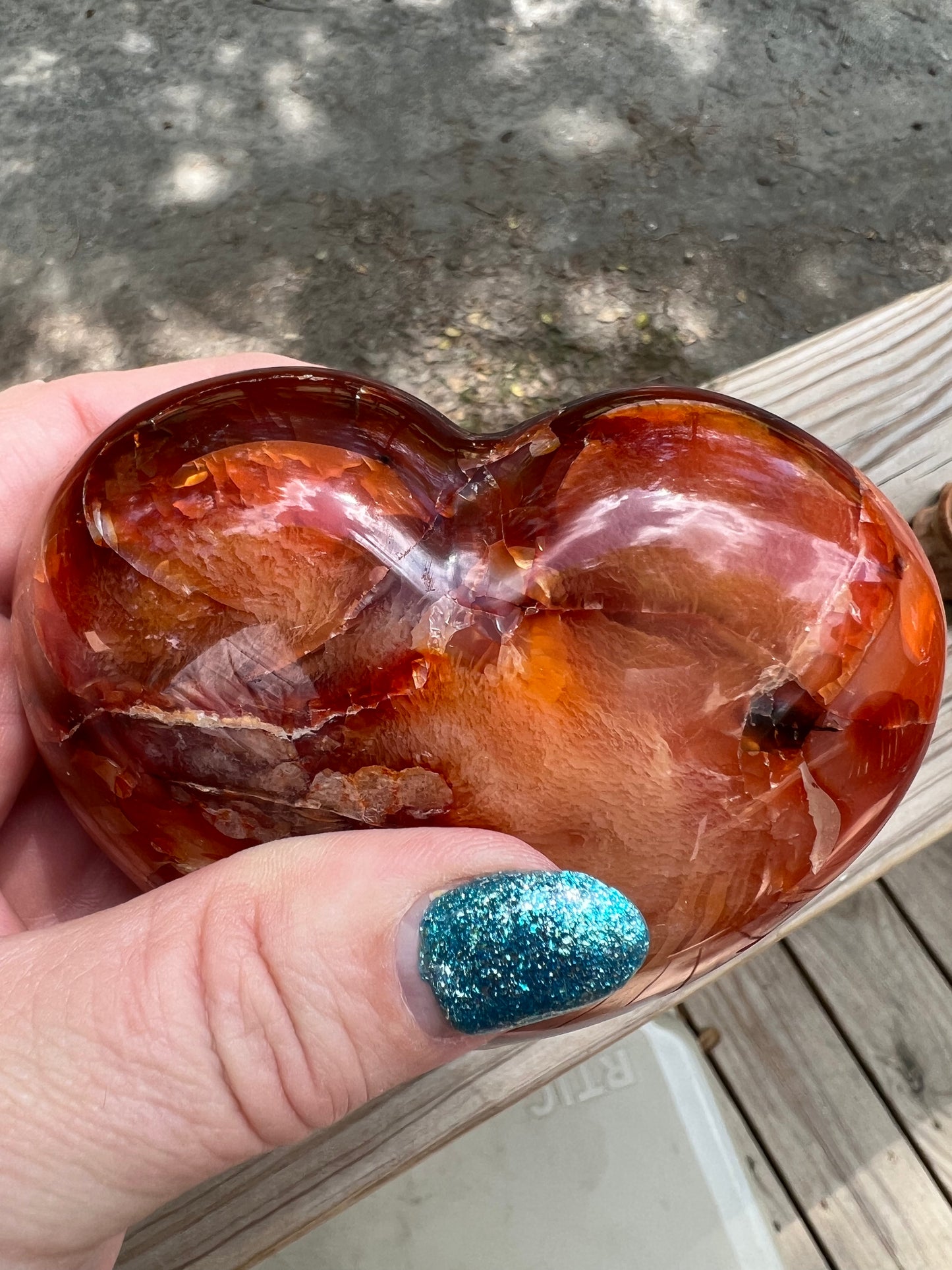 Fire Quartz Heart