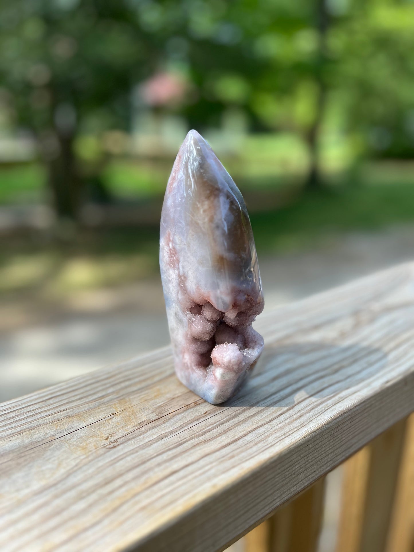 Pink Flower Amethyst Flame
