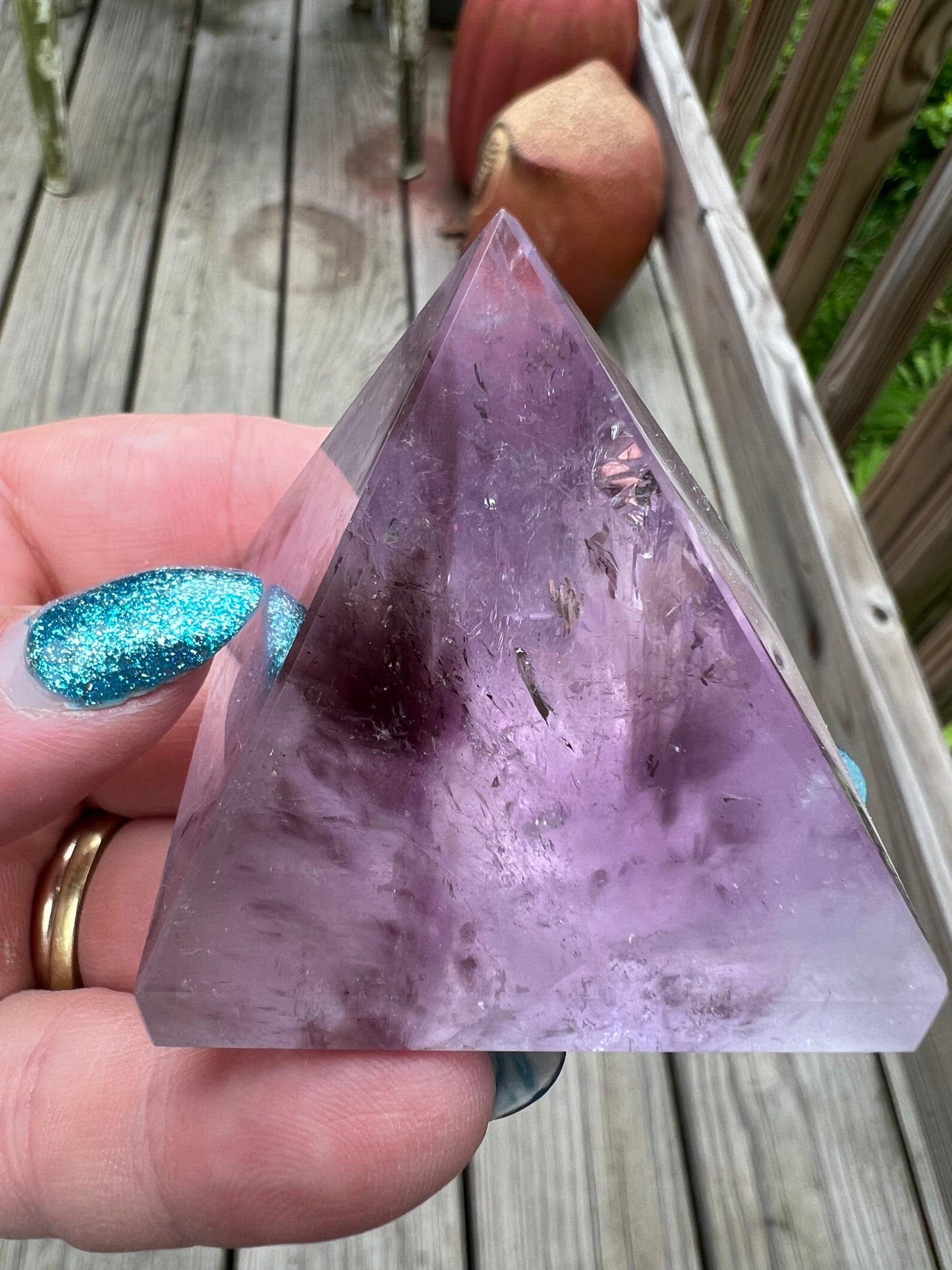 Amethyst Pyramid Point, imperfect