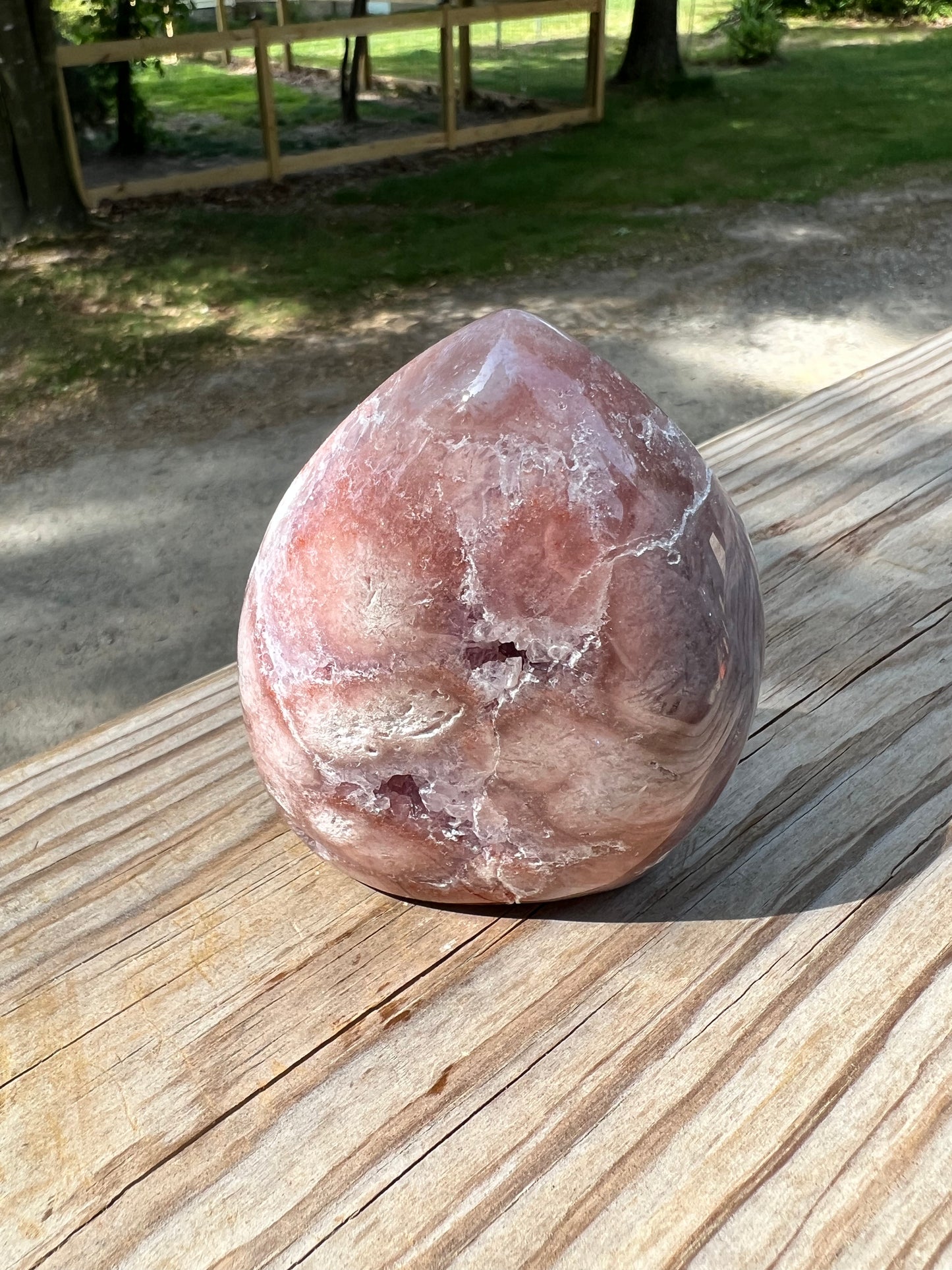Pink Flower Amethyst Flame