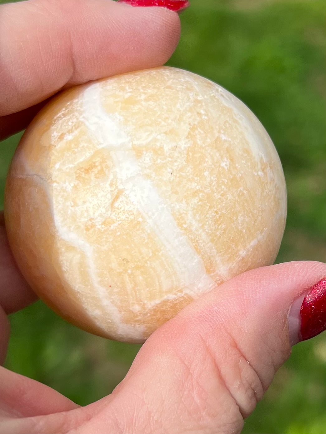 Yellow Calcite Mushroom, Imperfect