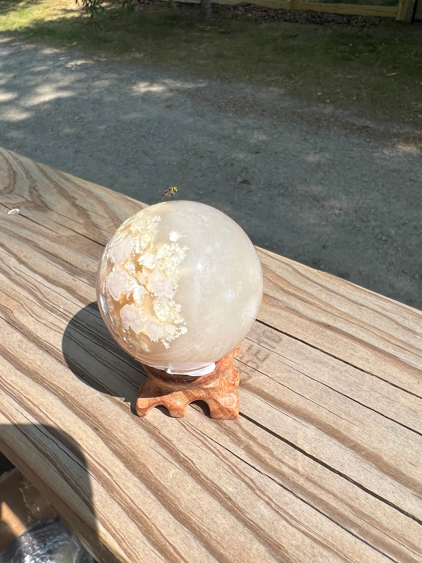 Flower Agate Sphere