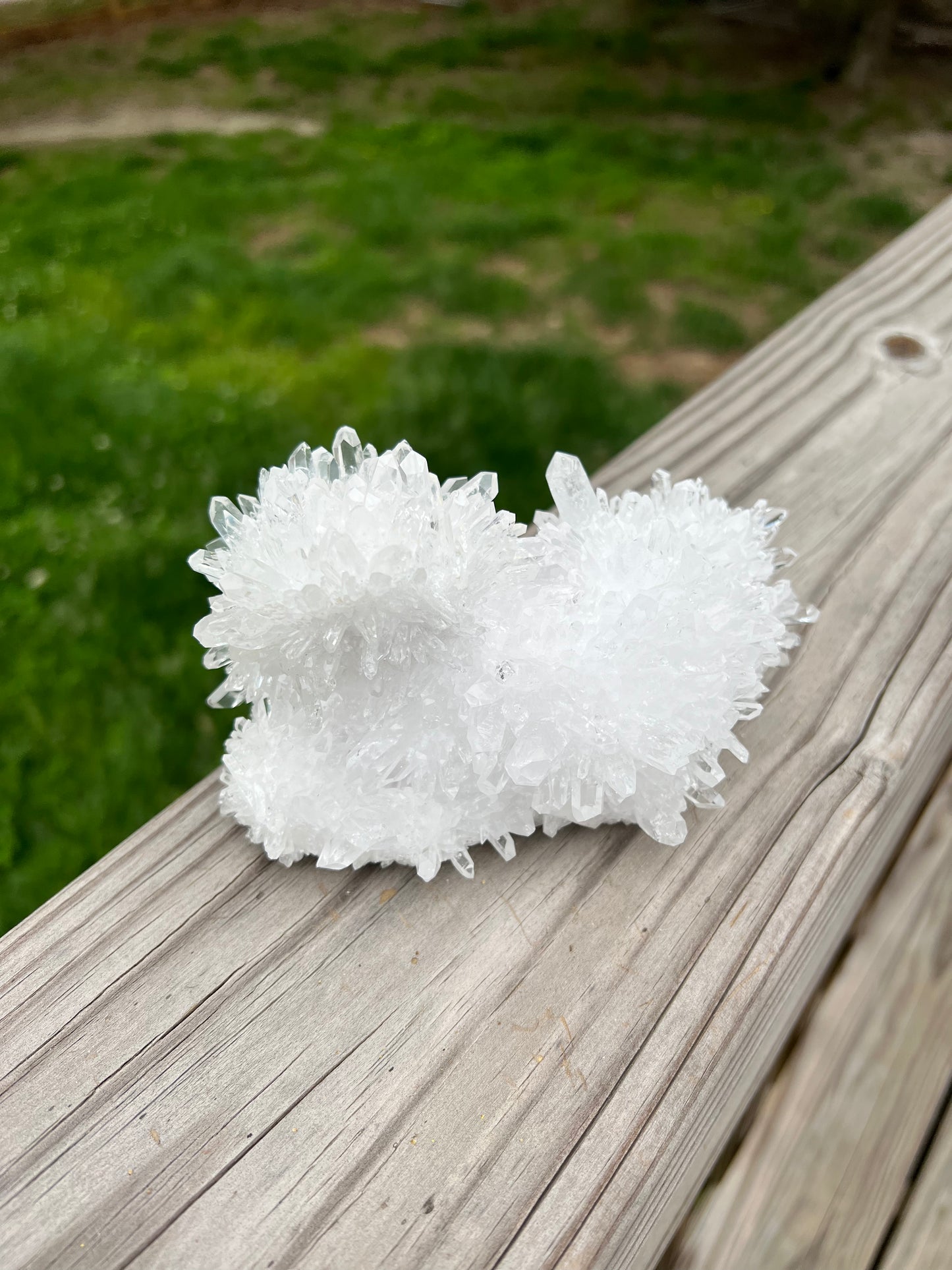 Clear Quartz Cluster with “flower clusters”, high quality