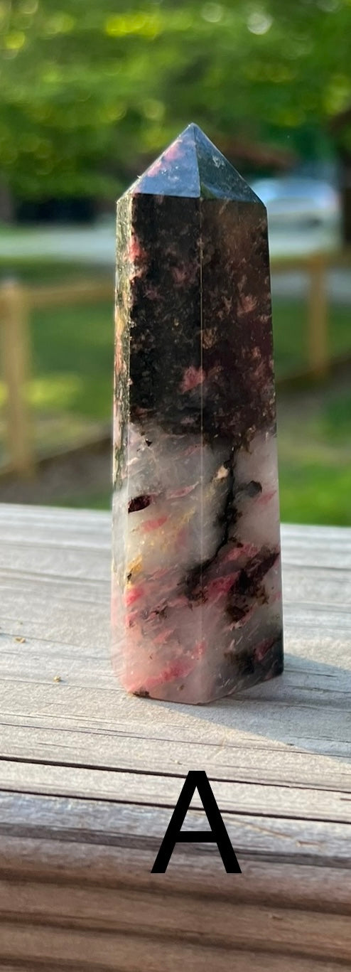 Rhodonite tower