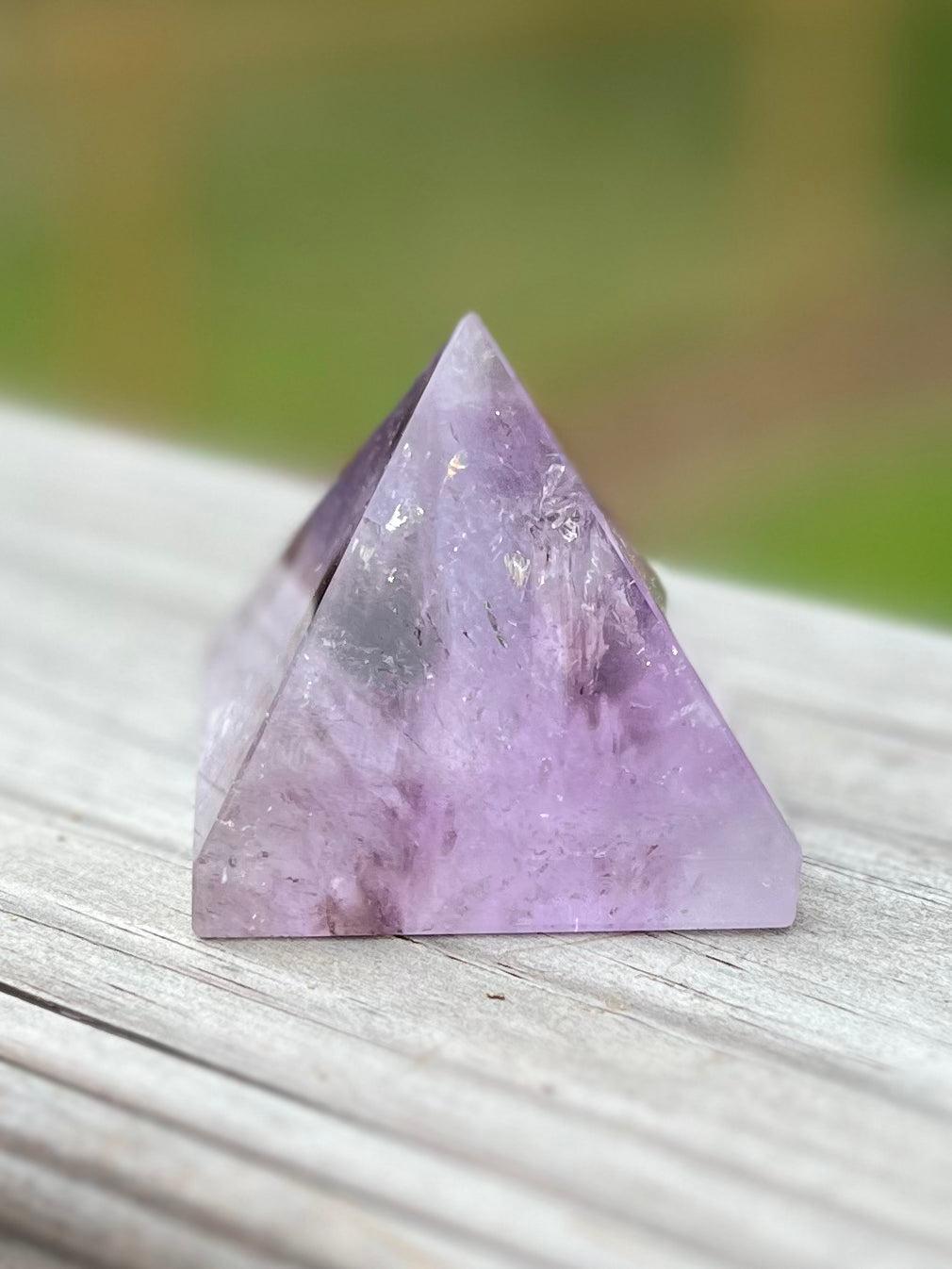 Amethyst Pyramid Point, imperfect