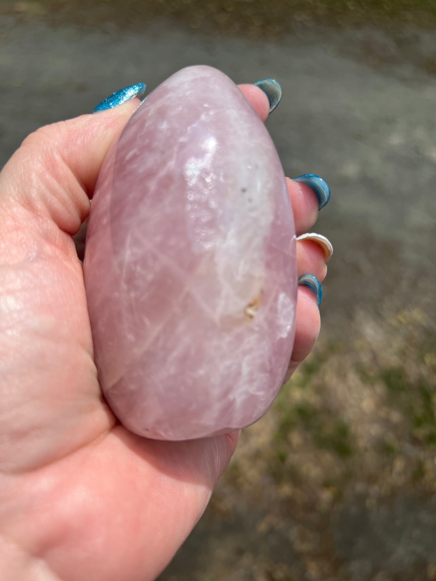 Rose Quartz Free Form, imperfect