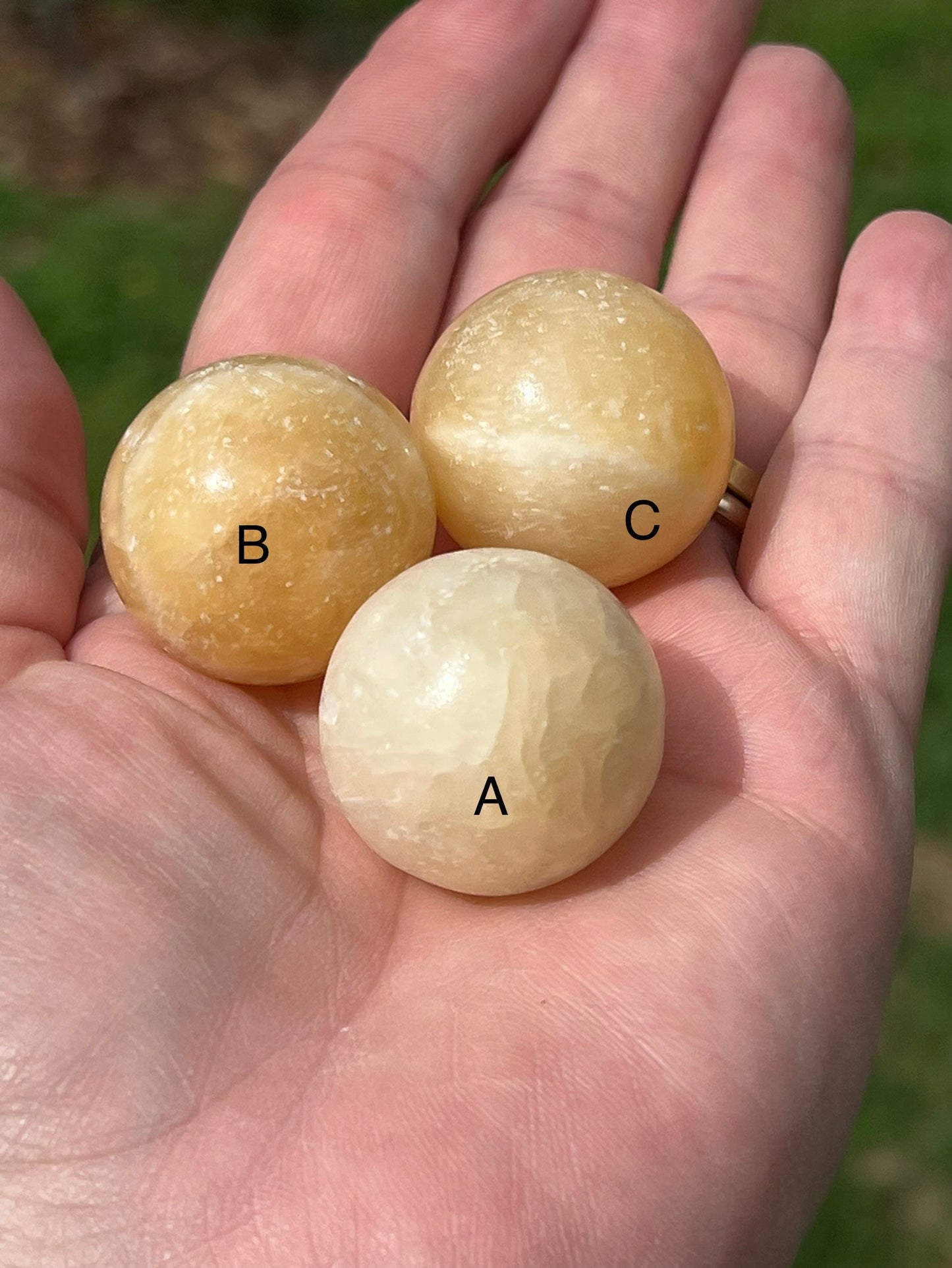 Yellow Calcite sphere