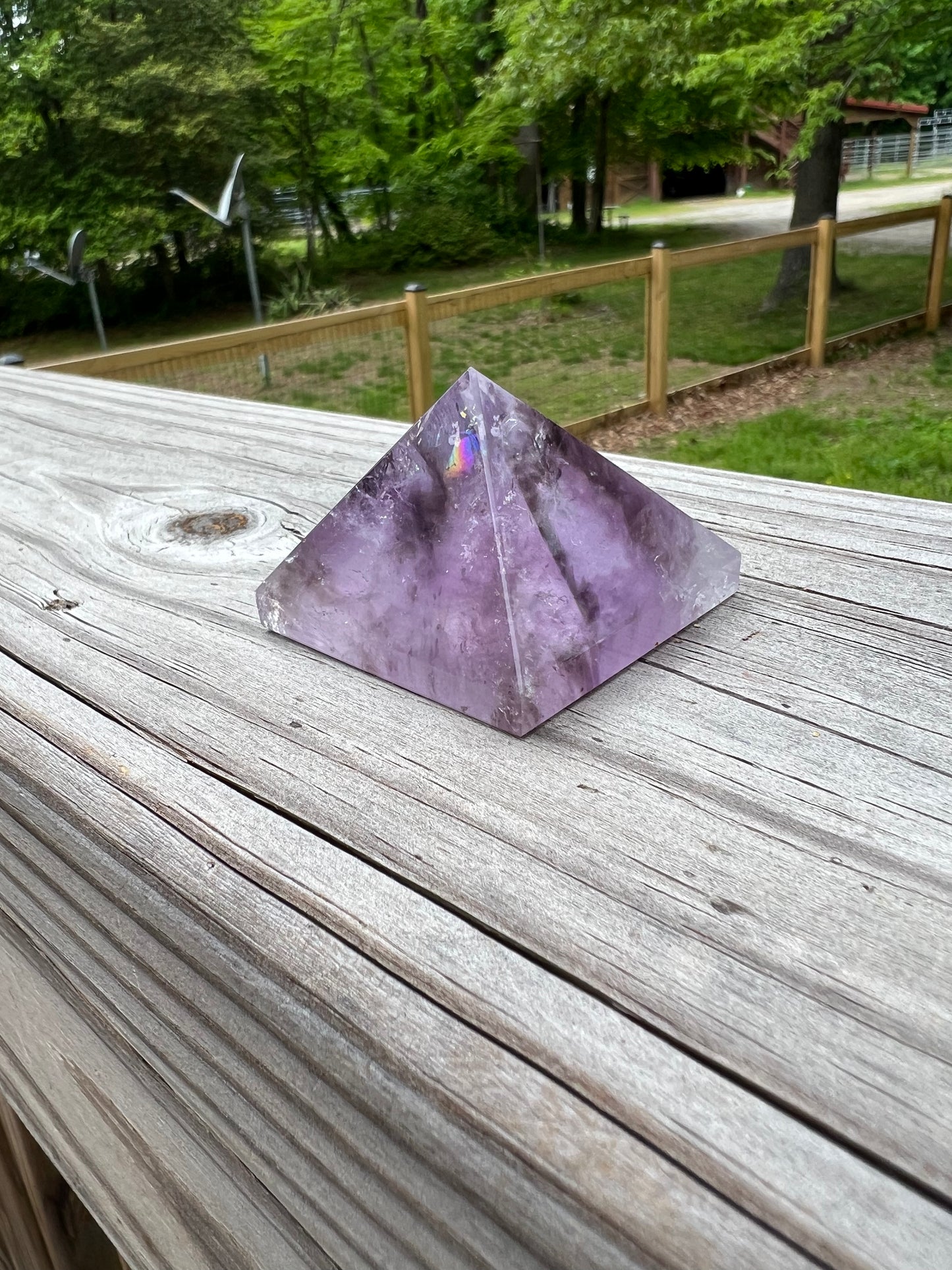 Amethyst Pyramid Point, imperfect
