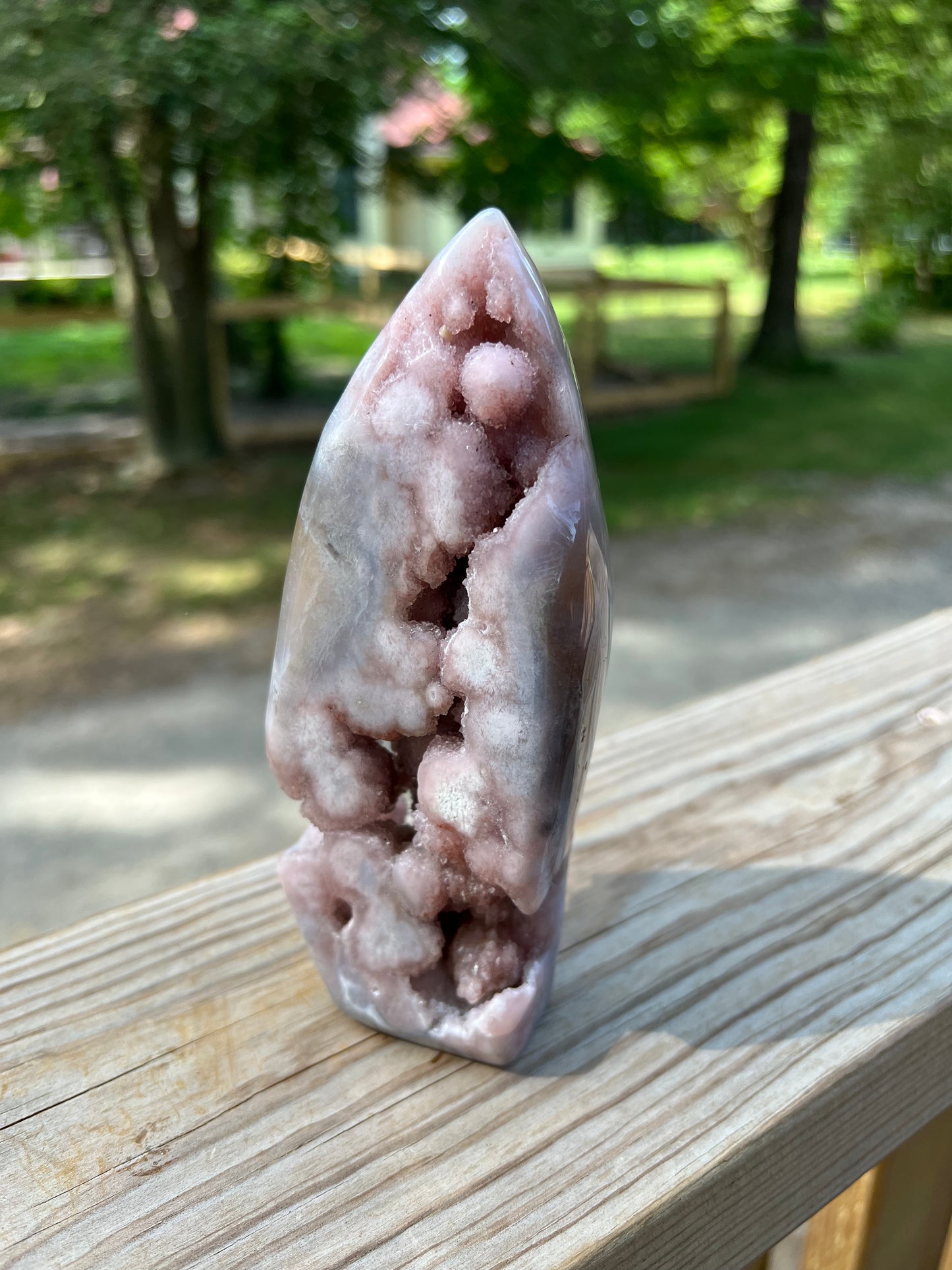 Pink Flower Amethyst Flame