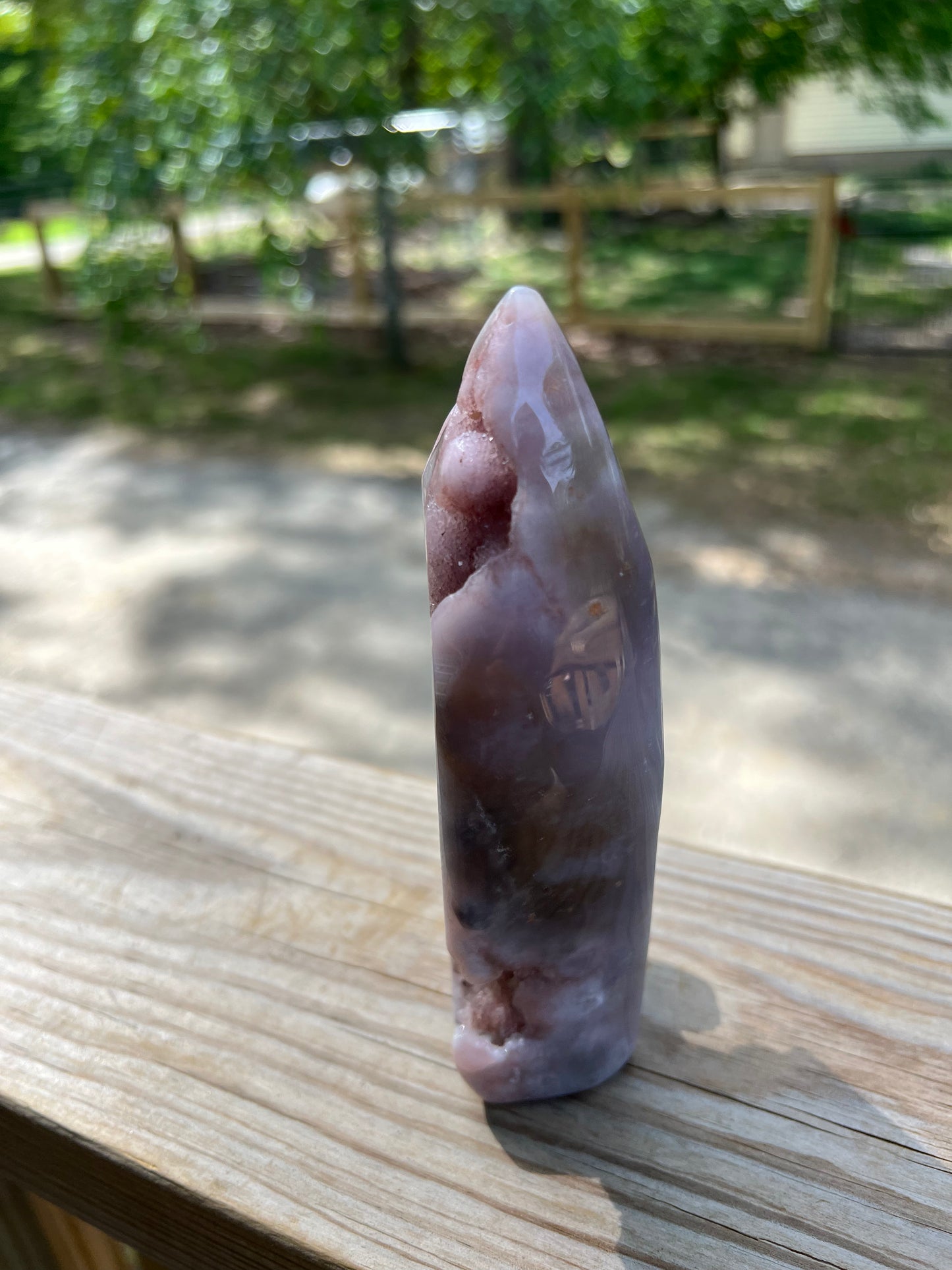 Pink Flower Amethyst Flame
