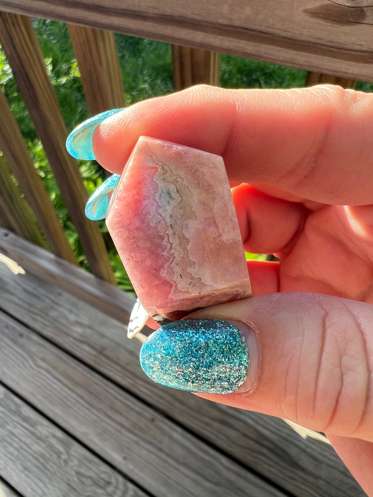 Rhodochrosite Free Form with Dentrites