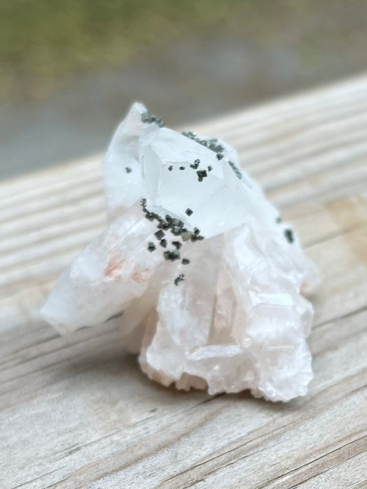 Clear Quartz Cluster with Pyrite