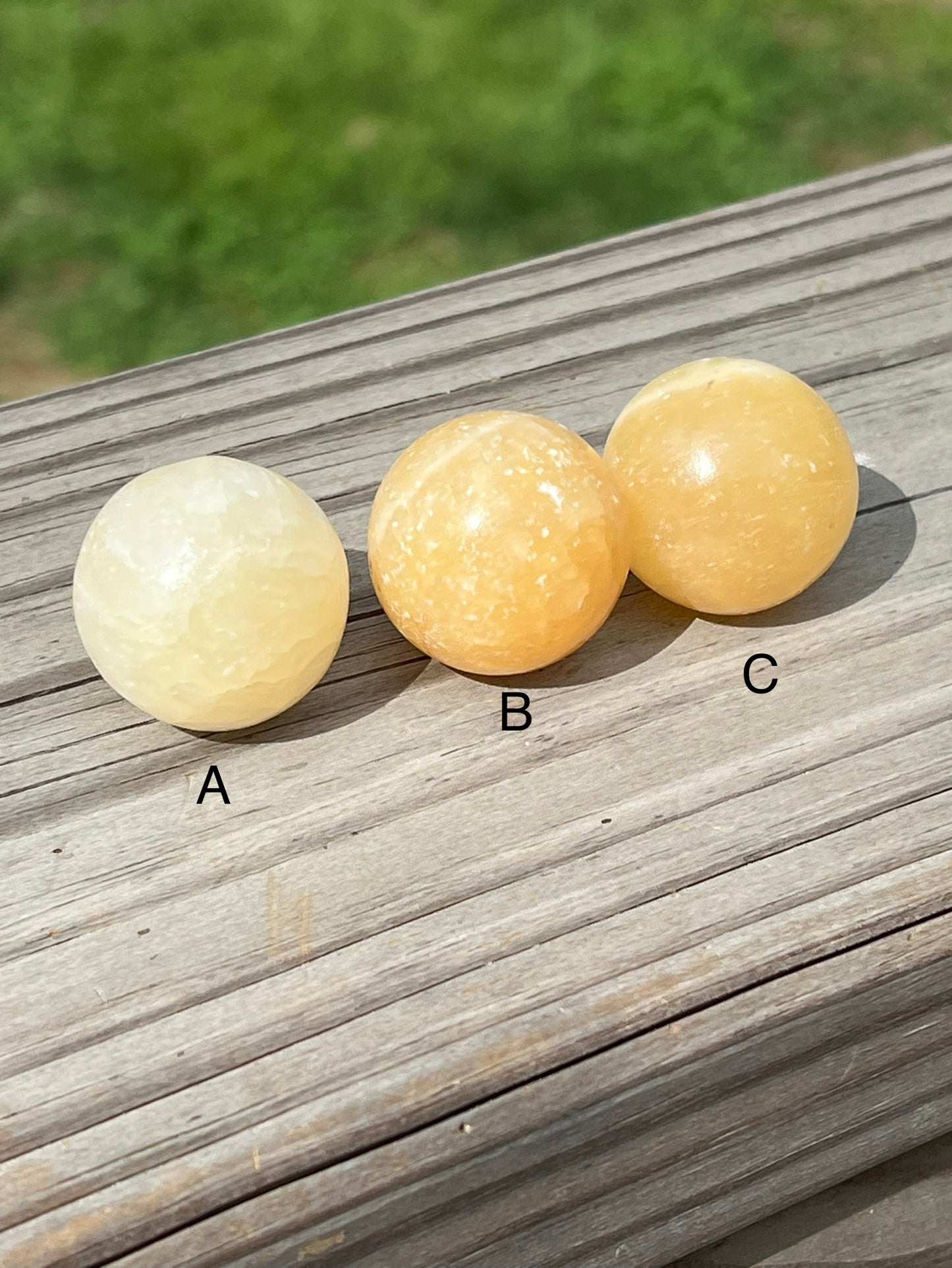 Yellow Calcite sphere