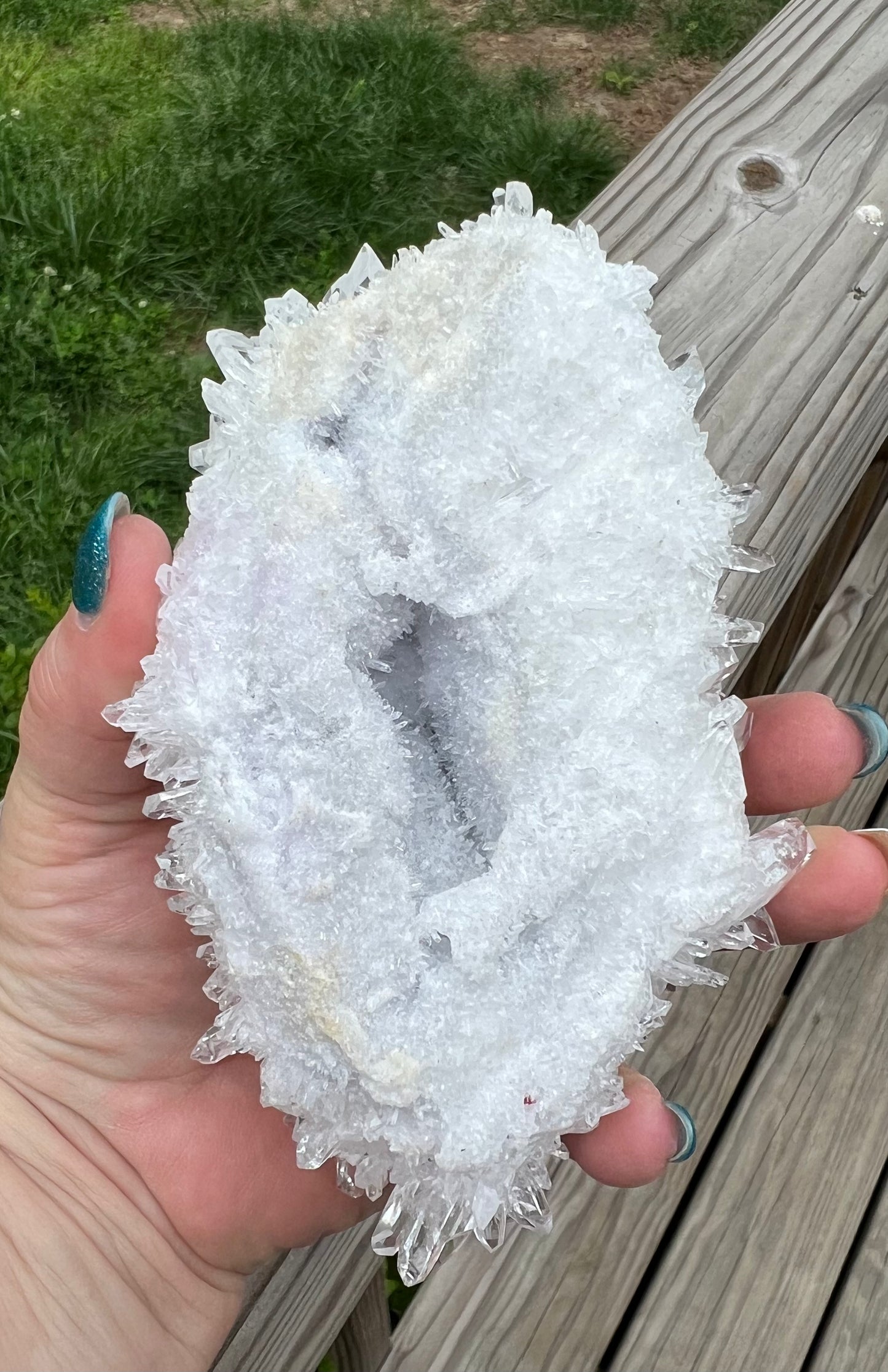 Clear Quartz Cluster with “flower clusters”, high quality