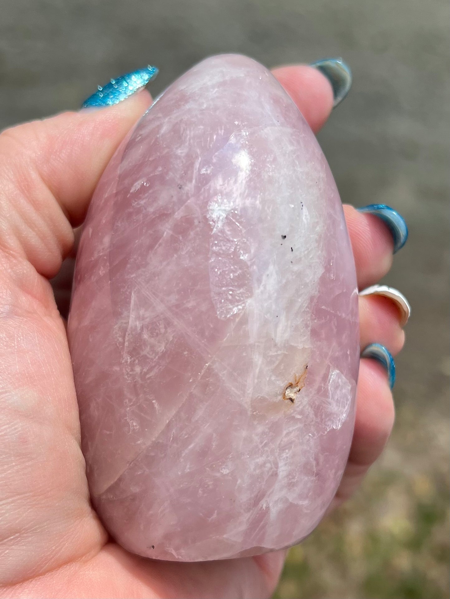 Rose Quartz Free Form, imperfect