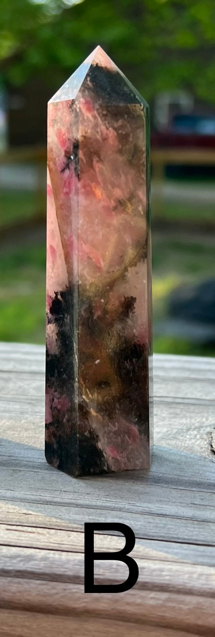 Rhodonite tower