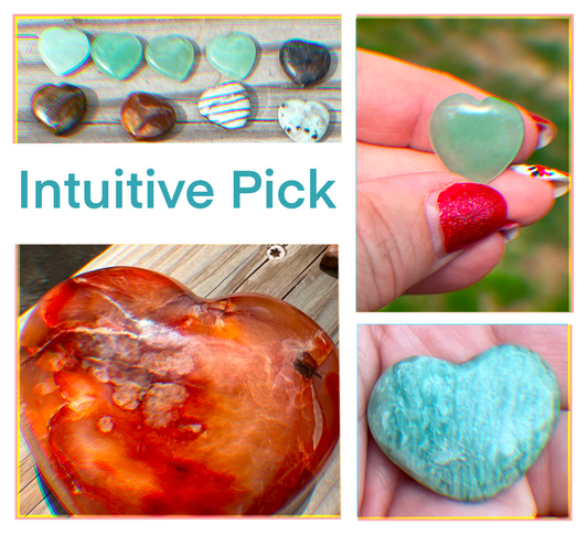 Intuitive Crystal Heart Pick