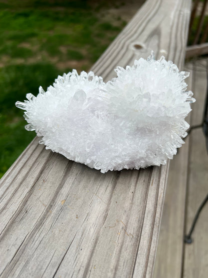 Clear Quartz Cluster with “flower clusters”, high quality