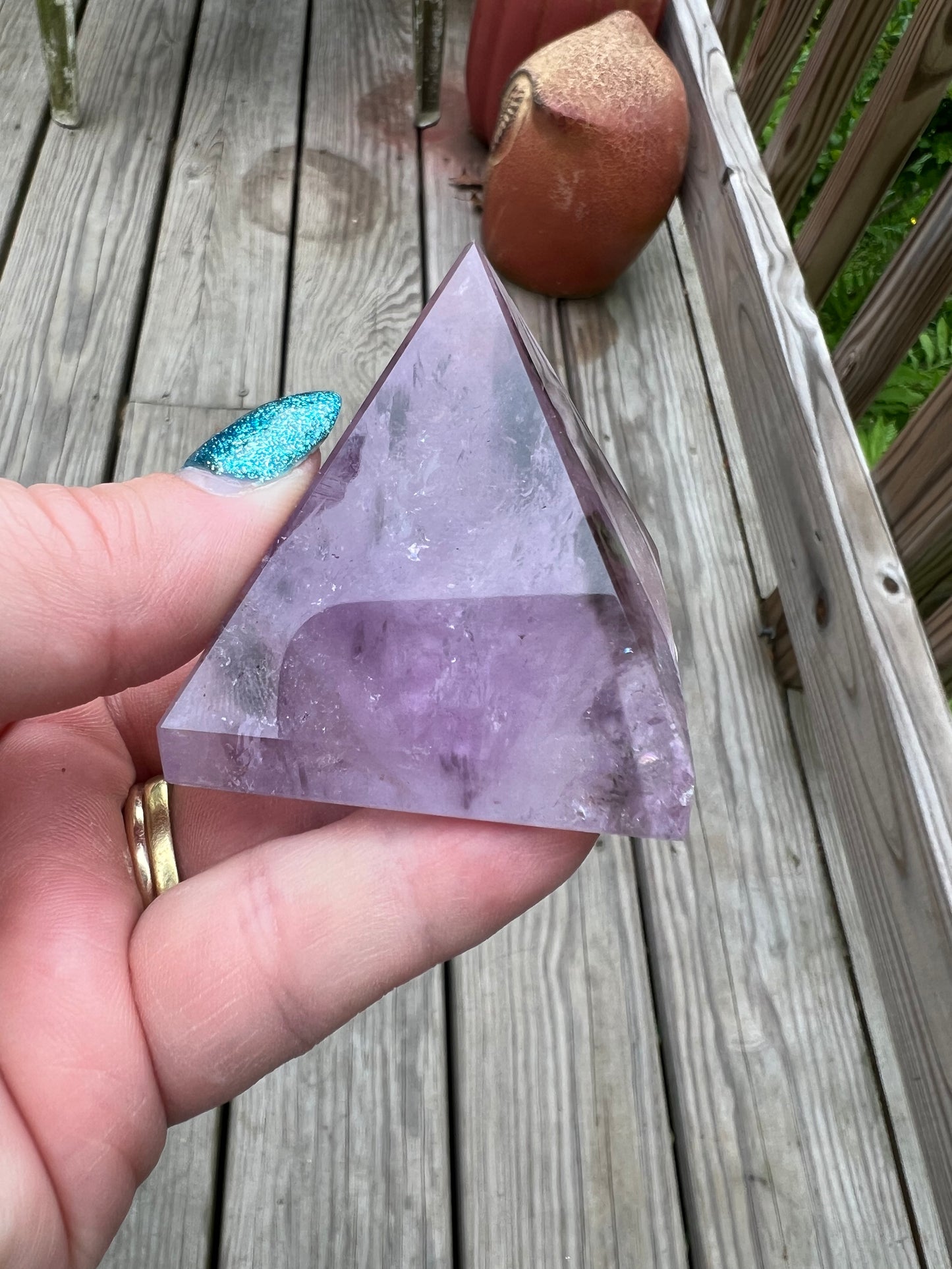 Amethyst Pyramid Point, imperfect