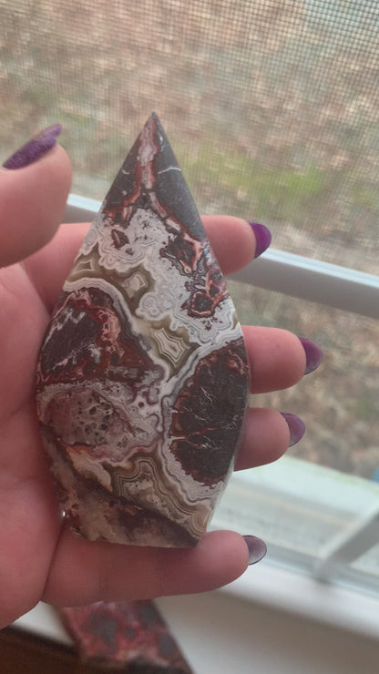 Mexican Lace Agate - Teardrop